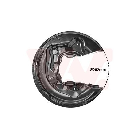 Protection disque frein arrière gauche