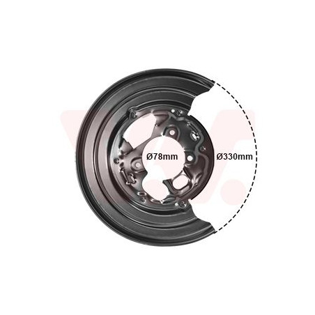 Protection disque frein arrière gauche