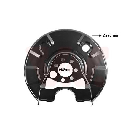 Protection disque frein arrière gauche