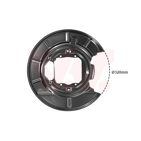 Protection disque frein arrière gauche