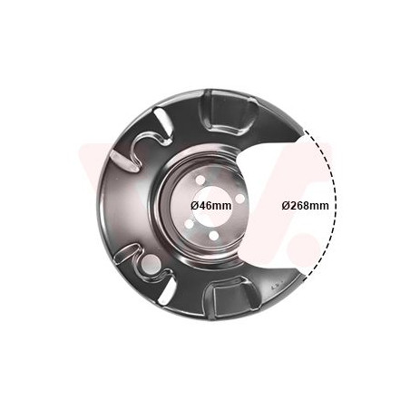 Protection disque frein arrière gauche