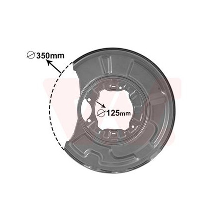 Protection disque frein arrière gauche