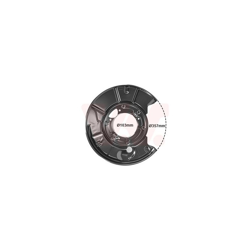 Protection disque frein arrière gauche