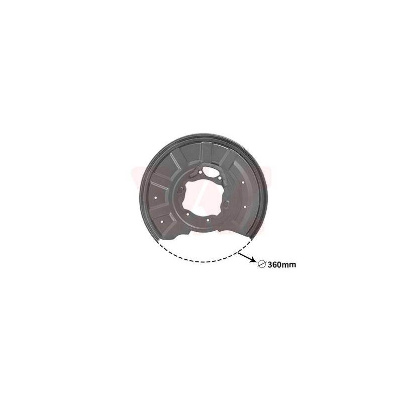 Protection disque frein arrière gauche