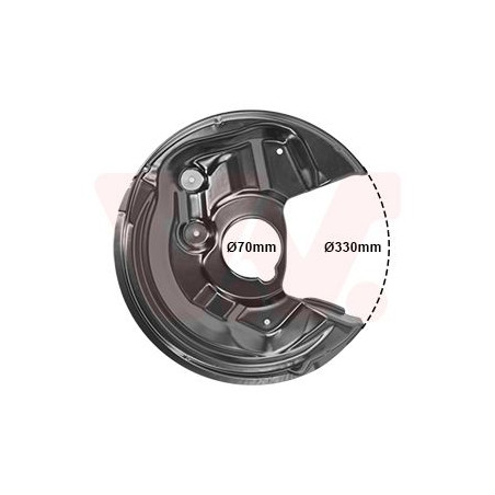 Protection disque frein arrière gauche