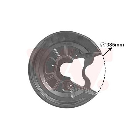 Protection disque frein arrière gauche