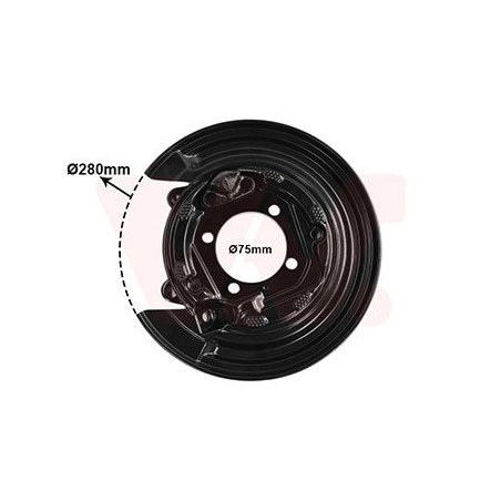 Protection disque frein arrière gauche pour diamètre du disque de frein [mm]  258