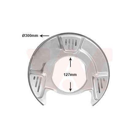Protection disque frein arrière gauche