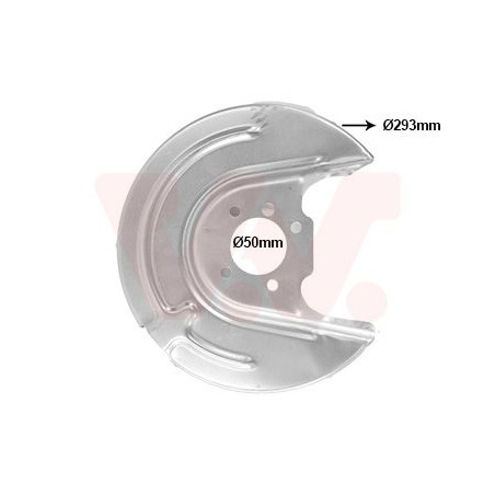 Protection disque frein arrière gauche