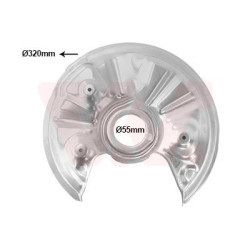 Protection disque frein arrière gauche pour diamètre du disque de frein [mm]  300-310 pas 4x4