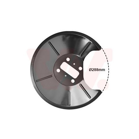 Protection disque frein arrière gauche