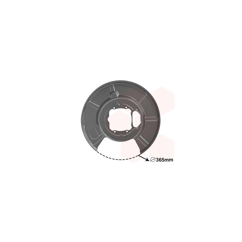 Protection disque frein arrière gauche