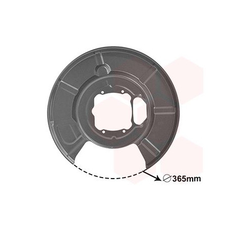 Protection disque frein arrière gauche