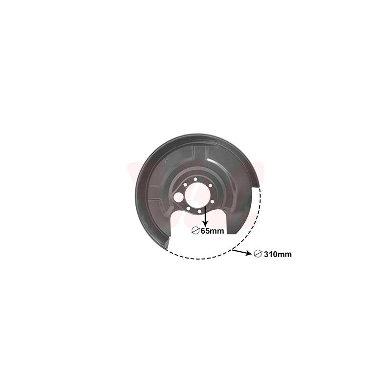 Protection disque frein arrière gauche