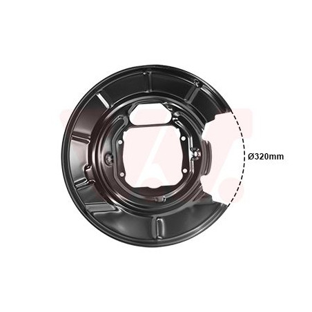 Protection disque frein arrière gauche