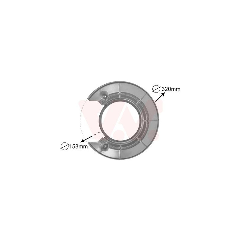 Protection disque frein arrière gauche