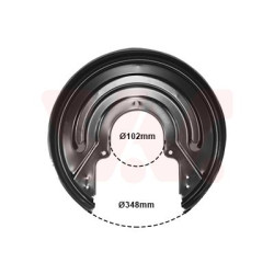 PROTECTION DISQUE FREIN ARRIERE GAUCHE-DROIT 