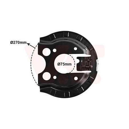 Protection disque frein arrière gauche ou droit pour diamètre du disque de frein [mm]  247