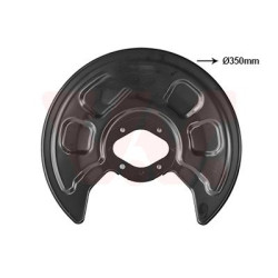 Protection disque frein arrière gauche ou droit pour diamètre du disque de frein [mm]  253 273 pas 4x4 (4motion)