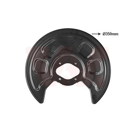 Protection disque frein arrière gauche ou droit pour diamètre du disque de frein [mm]  253 273 pas 4x4 (4motion)