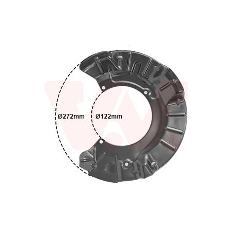 Protection disque frein avant droit