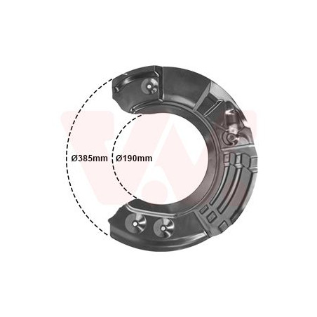 Protection disque frein avant droit