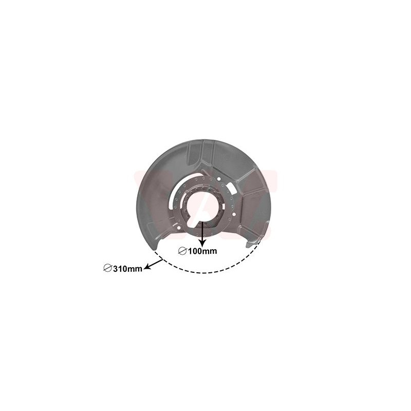 Protection disque frein avant droit