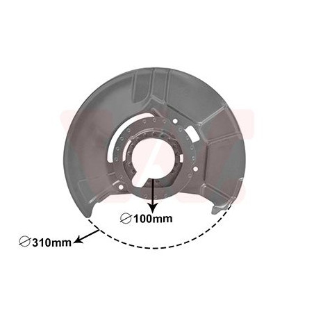 Protection disque frein avant droit