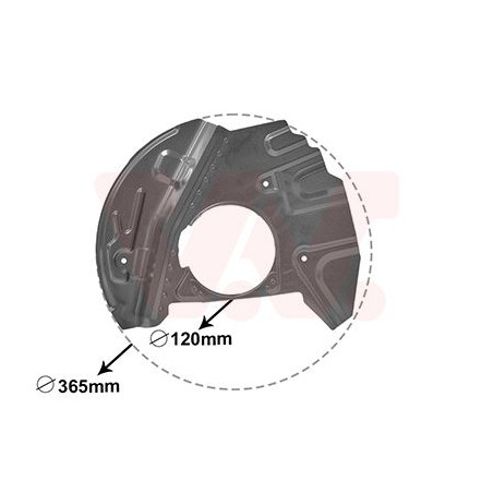 Protection disque frein avant droit