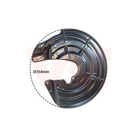 Protection disque frein avant droit