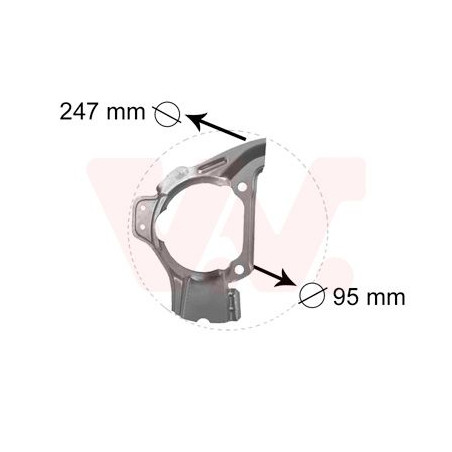 Protection disque frein avant droit