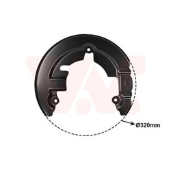 Protection disque frein avant droit