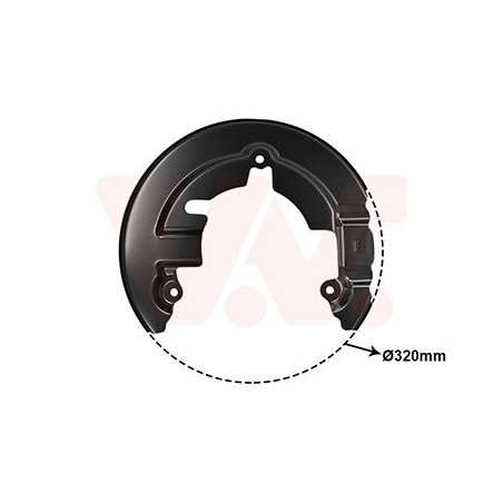 Protection disque frein avant droit