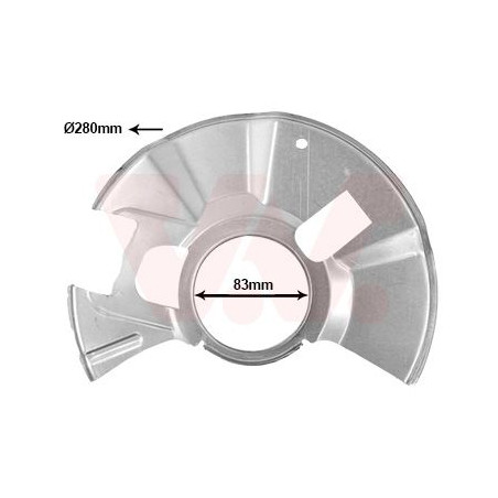 Protection disque frein avant droit
