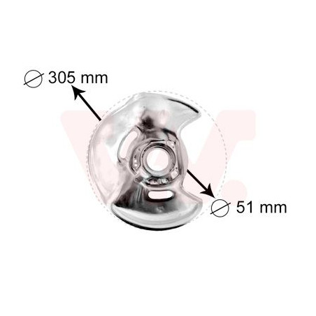 Protection disque frein avant droit