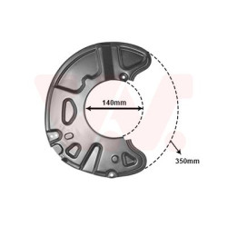 Protection disque frein avant droit