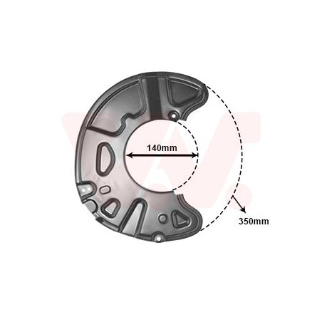 Protection disque frein avant droit
