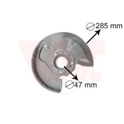 Protection disque frein avant droit