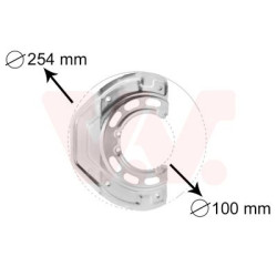 Protection disque frein avant droit