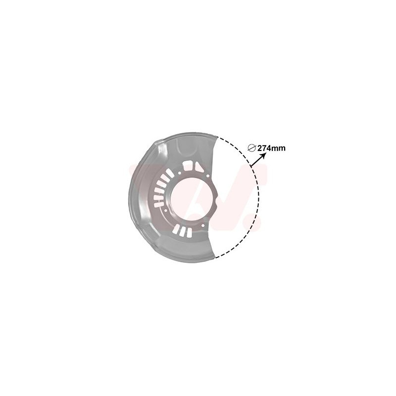Protection disque frein avant droit