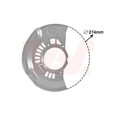 Protection disque frein avant droit