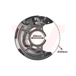 Protection disque frein avant droit
