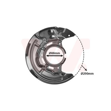 Protection disque frein avant droit