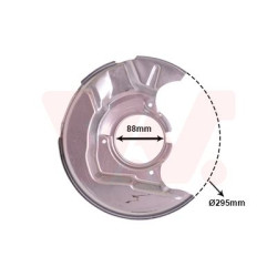 Protection disque frein avant droit