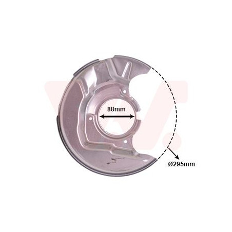 Protection disque frein avant droit