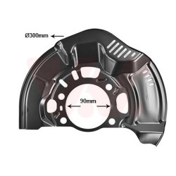 Protection disque frein avant droit