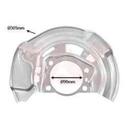 Protection disque frein avant droit