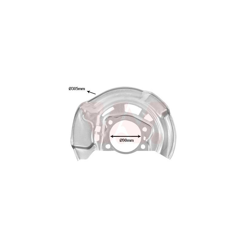 Protection disque frein avant droit