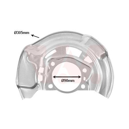 Protection disque frein avant droit