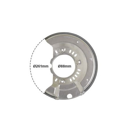 Protection disque frein avant droit